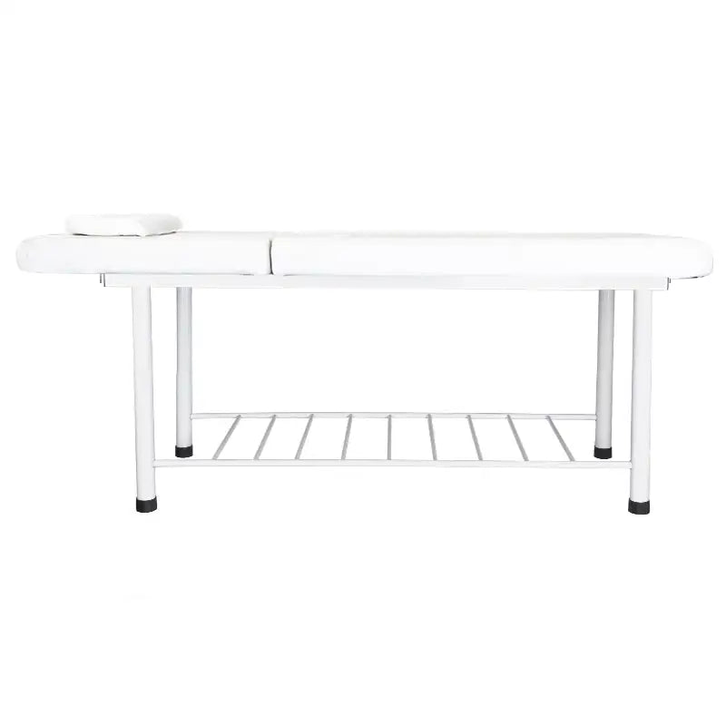 Weiße Massageliege 812 Basic Weiß mit Metallrahmen für Massage und Wellness