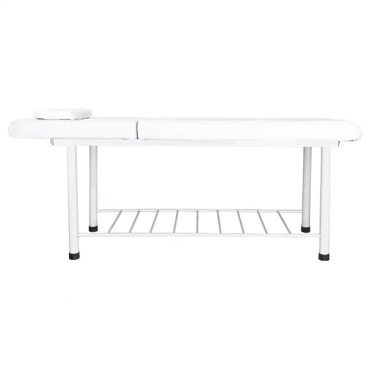 Weiße Massageliege 812 Basic Weiß mit Metallrahmen für Massage und Wellness