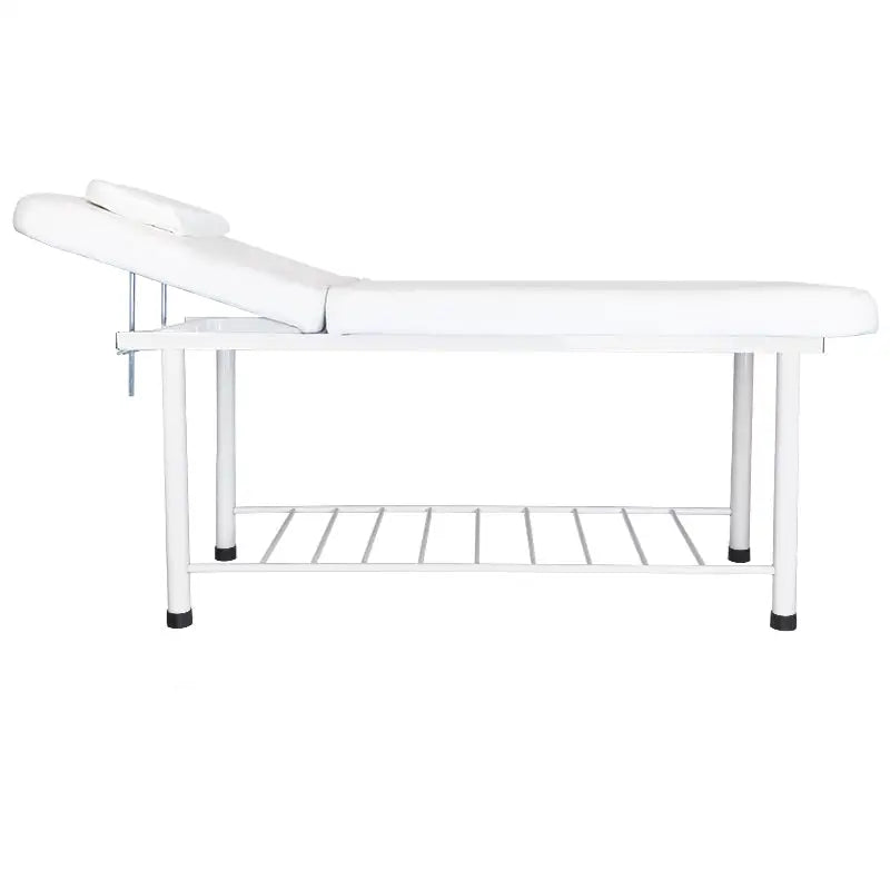 Weiße Massageliege 812 Basic Weiß mit Metallrahmen für Therapiezwecke