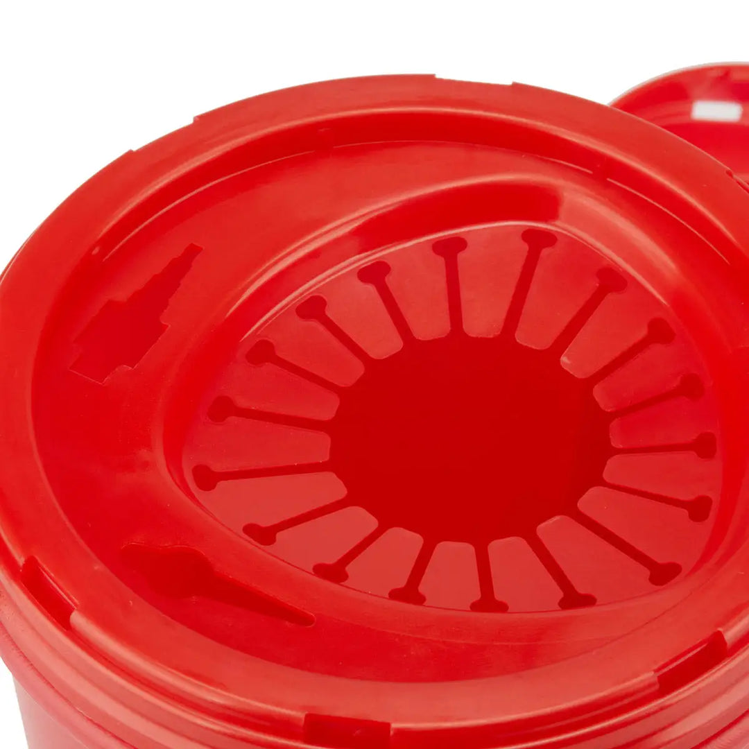 Medizinischer Abfallbehälter rot 1L - Abfallbehälter