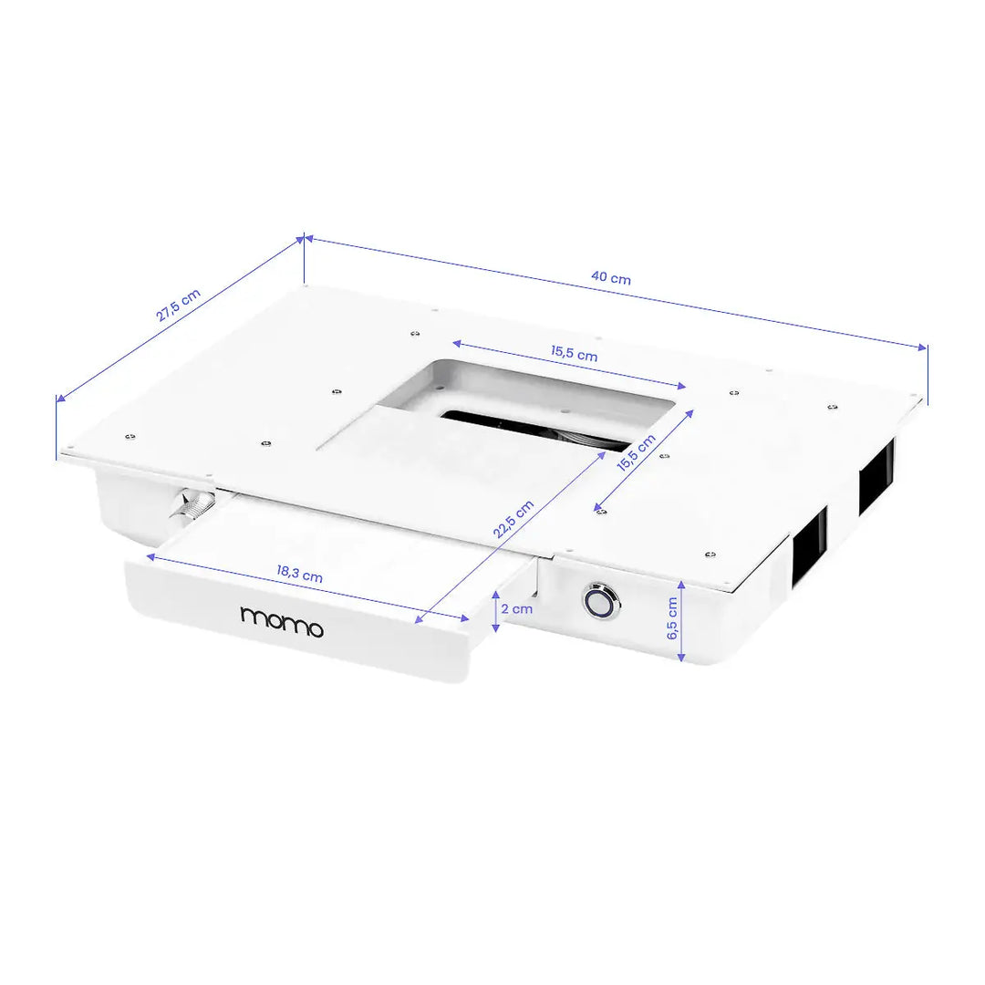 Momo 04-BL Kosmetiktisch mit Absorber
