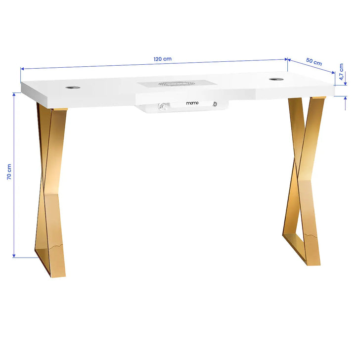 Momo 04-GL Kosmetiktisch mit Absorber