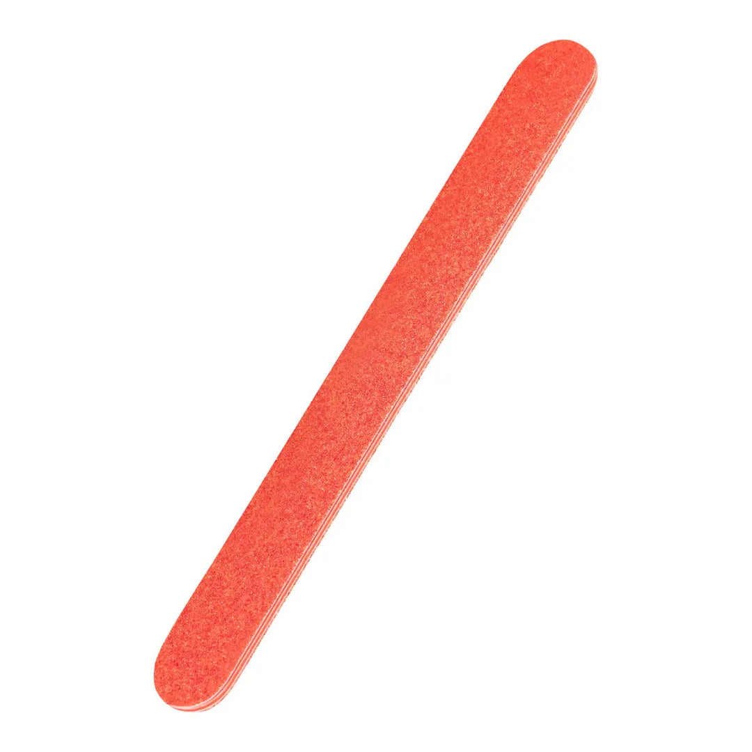 Orange Nagelfeile gerade Teflon 80 rot für Nagelpflege