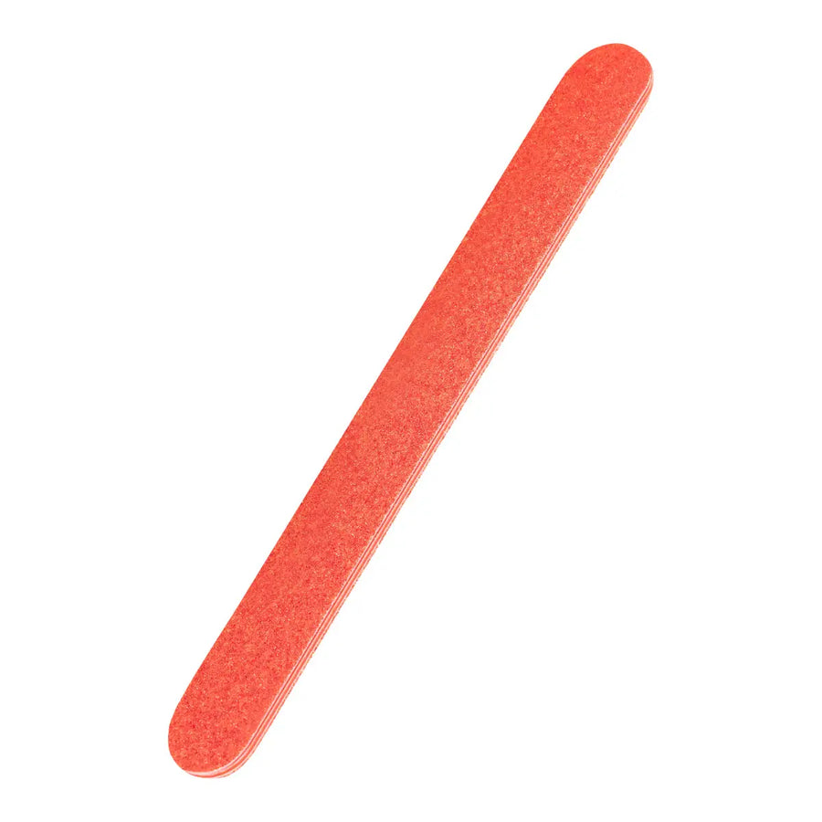 Orange Nagelfeile gerade Teflon 80 rot für Nagelpflege