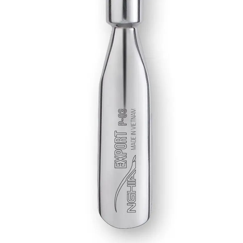Poliertes Metall-Maniküre-Werkzeug Nghia Export Metall-Nagelhautschieber p-03