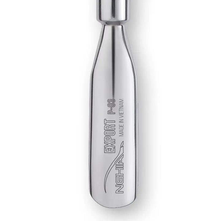 Poliertes Metall-Maniküre-Werkzeug Nghia Export Metall-Nagelhautschieber p-03