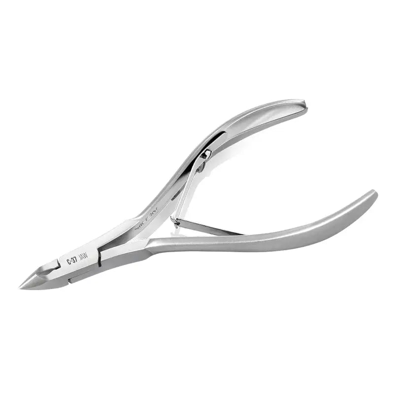 Silberfarbene Nagelhautzange Nghia export Nagelhautzange c-37 mit 12er Kiefer
