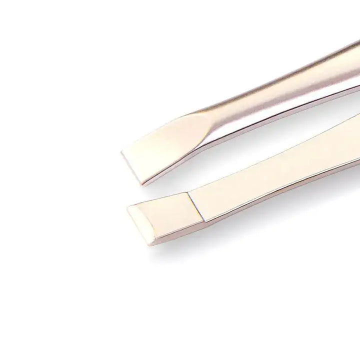 Metallt tweezers mit flachen Spitzen für präzises Handling, Nghia export Pinzette T-08