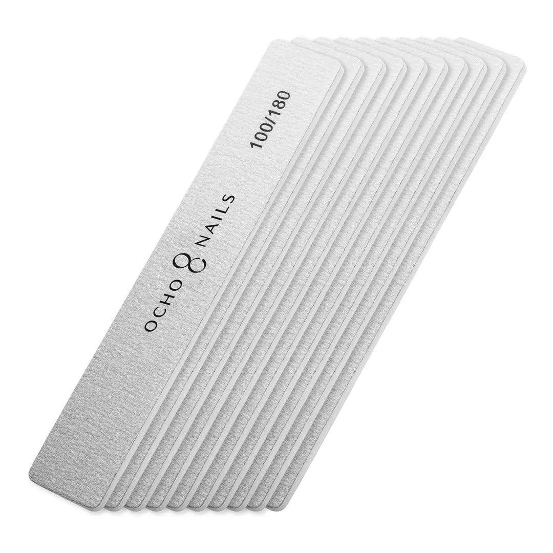 Ocho Nails breite gerade Feile 100/180 10 Stk. - Nagelfeile