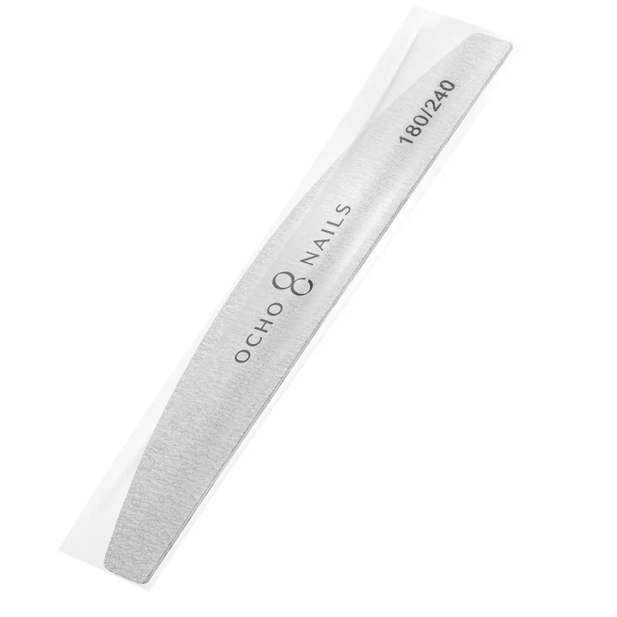 Ocho Nails halbmondförmige schlanke Feile 180/240 1 Stück. safe pack - Halbmondfeile