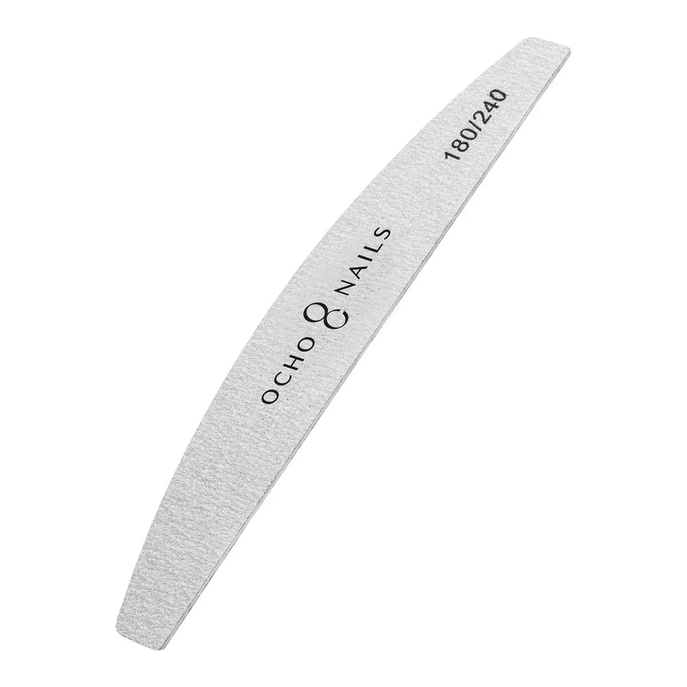 Ocho Nails halbmondförmige schlanke Feile 180/240 1 Stück. safe pack - Halbmondfeile