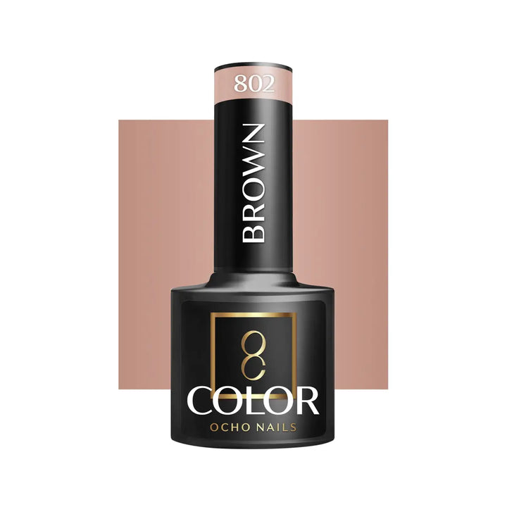 OCHO NAILS Hybrid-Nagellack Braun 802 -5 g - Nagellack