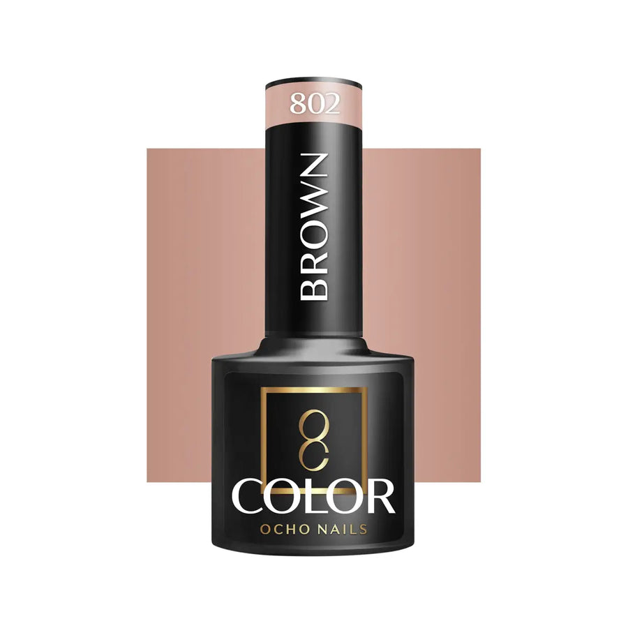 OCHO NAILS Hybrid-Nagellack Braun 802 -5 g - Nagellack