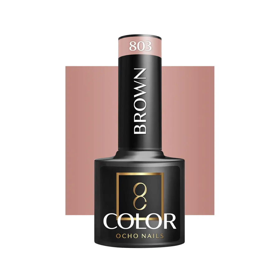 OCHO NAILS Hybrid-Nagellack Braun 803 -5 g - Nagellack