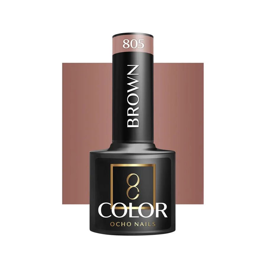 OCHO NAILS Hybrid-Nagellack Braun 805 -5 g - Nagellack