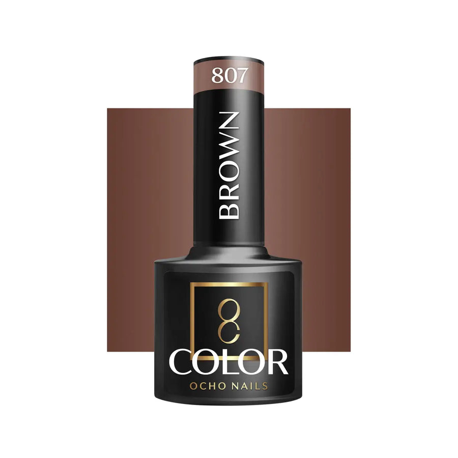 OCHO NAILS Hybrid-Nagellack Braun 807 -5 g - Nagellack