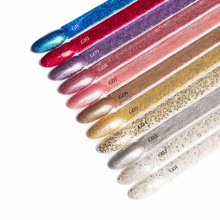 OCHO NAILS Hybrid-Nagellack glitter G15 -5 g - Nagellack