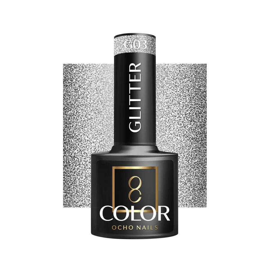 OCHO NAILS Hybrid-Nagellack glitzer G03 -5 g - Nagellack