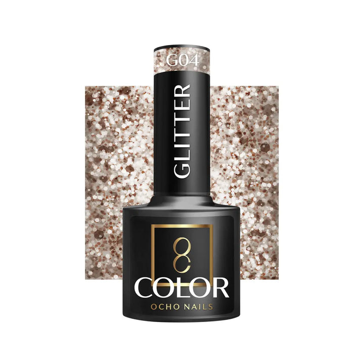 OCHO NAILS Hybrid-Nagellack glitzer G04 -5 g - Nagellack