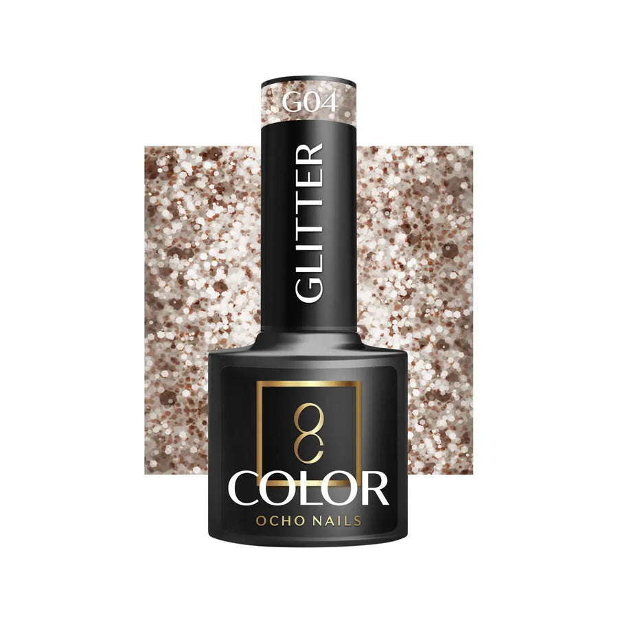 OCHO NAILS Hybrid-Nagellack glitzer G04 -5 g - Nagellack
