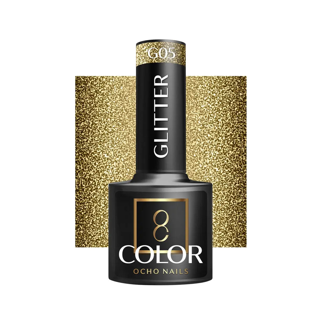 OCHO NAILS Hybrid-Nagellack glitzer G05 -5 g - Nagellack