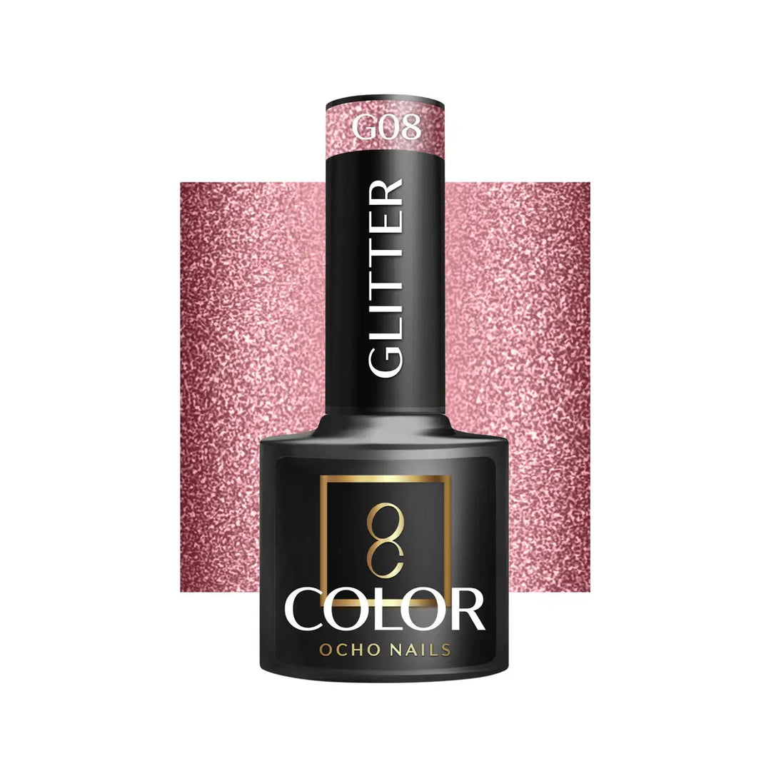 OCHO NAILS Hybrid-Nagellack glitzer G08 -5 g - Nagellack