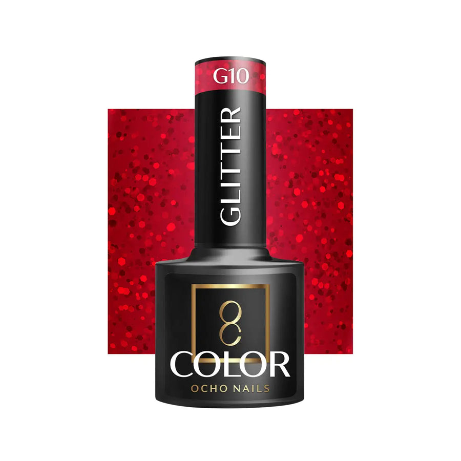 OCHO NAILS Hybrid-Nagellack glitzer G10 -5 g - Nagellack