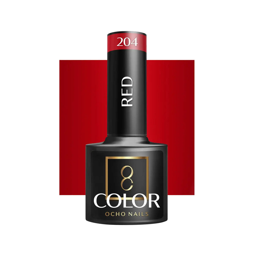 OCHO NAILS Hybrid-Nagellack rot 204 -5 g - Nagellack