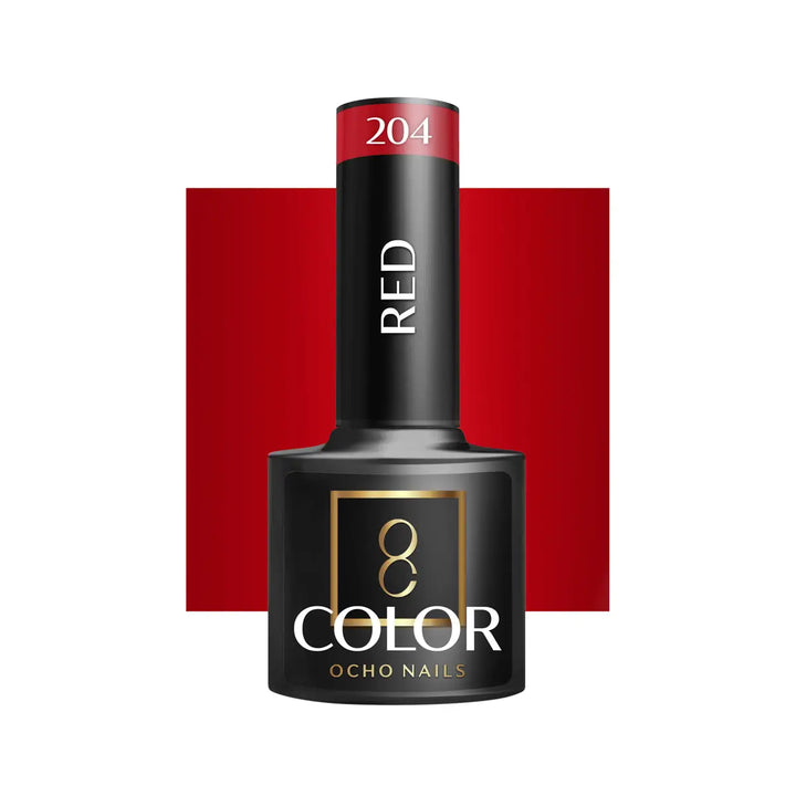 OCHO NAILS Hybrid-Nagellack rot 204 -5 g - Nagellack
