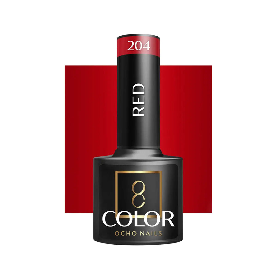 OCHO NAILS Hybrid-Nagellack rot 204 -5 g - Nagellack
