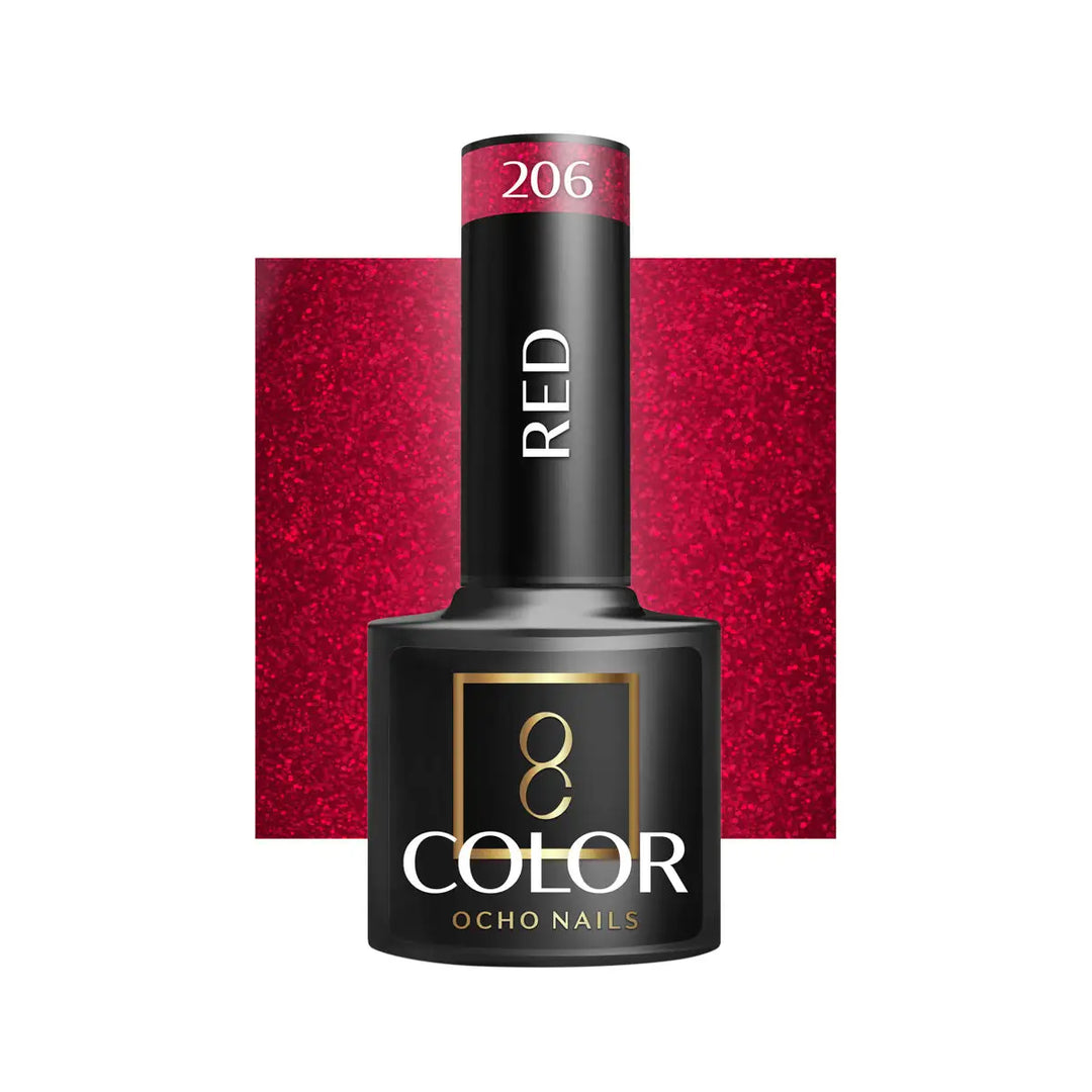 OCHO NAILS Hybrid-Nagellack rot 206 -5 g - Nagellack