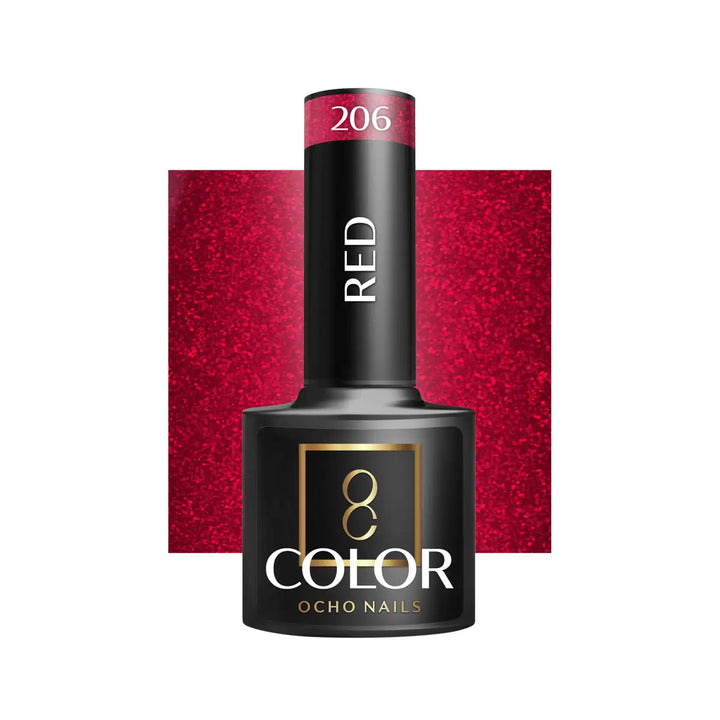 OCHO NAILS Hybrid-Nagellack rot 206 -5 g - Nagellack