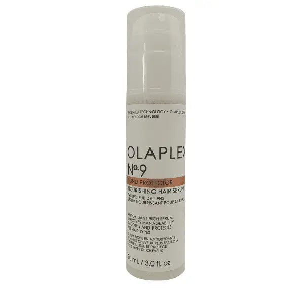 OLAPLEX N°9 Bond Protector Nourishing Haarserum Flasche auf weißen Hintergrund