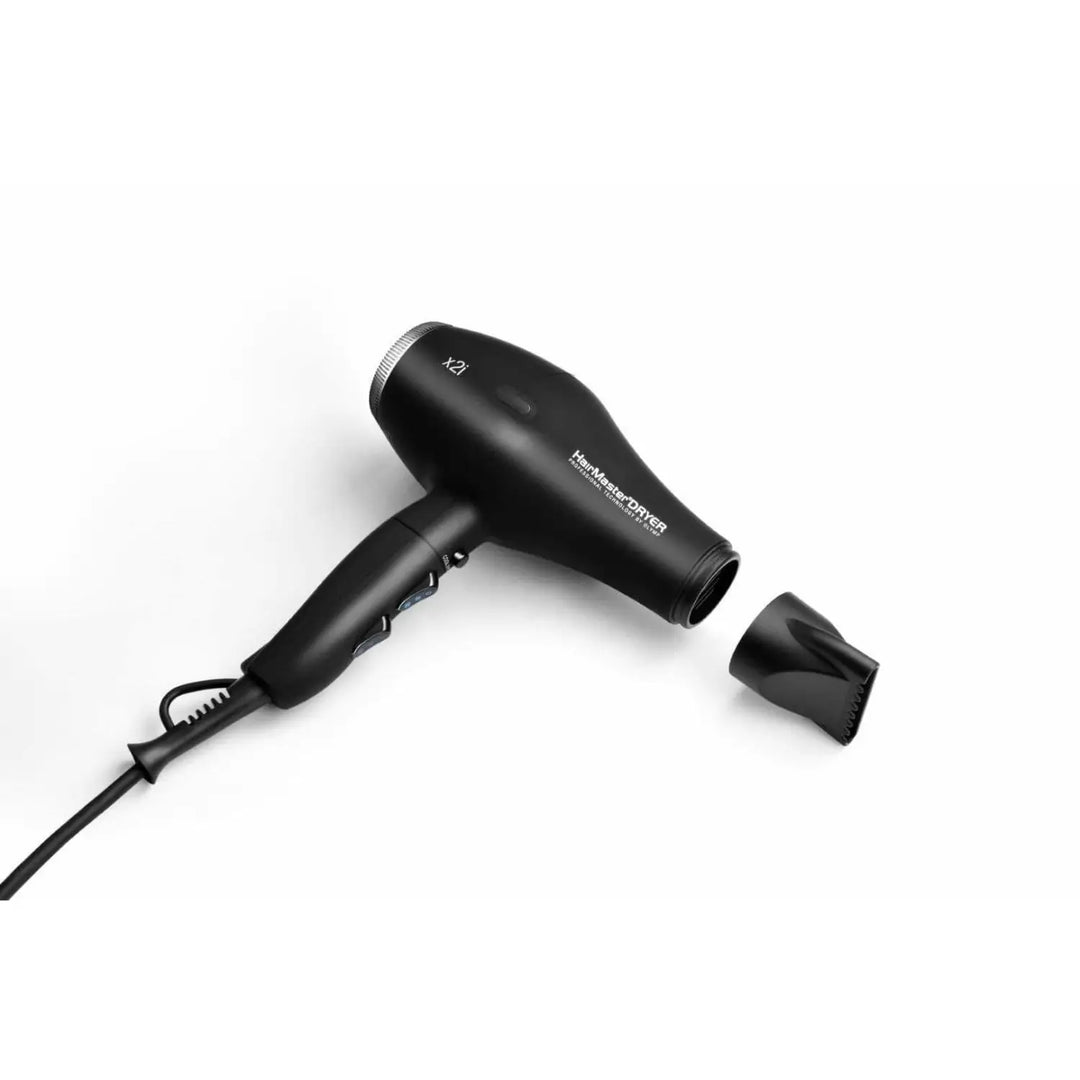 Schwarzer Olymp Hairmaster Dryer x2i Haartrockner mit Aufsatzaufsatz