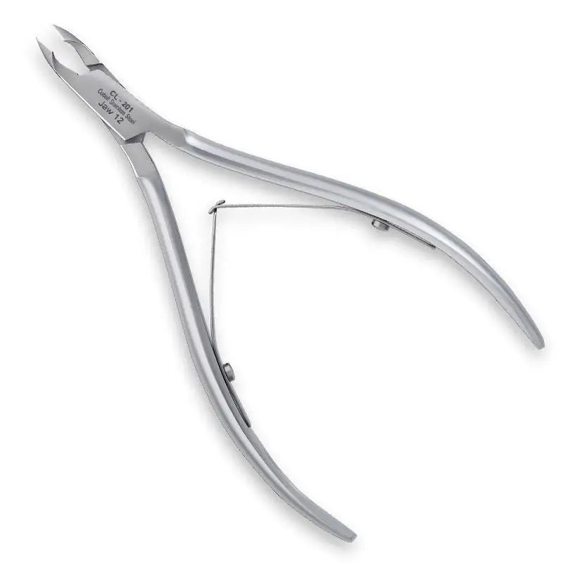 Silberne Nagelhautschneider Omi Pro Line CL-201 mit 12/4mm Kiefer und Lap-Gelenk