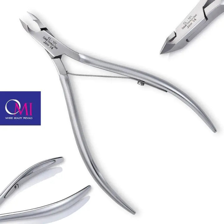 Stainless steel Nagelhautzange Omi Pro-Line CL-101 mit Lap-Joint für präzises Nagen