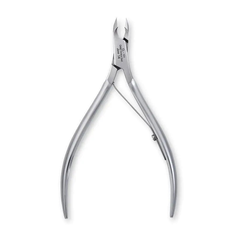 Silberfarbene Nagelhautzange Omi Pro-Line CL-101 mit Lap Joint und 12/4mm Kiefer