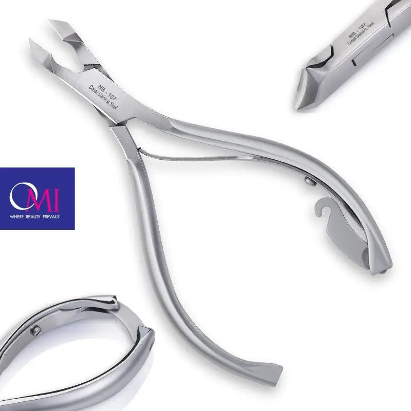 Stainless steel Nagelhautzange für präzises Nagelpflege im Omi pro-line NB-107 Set