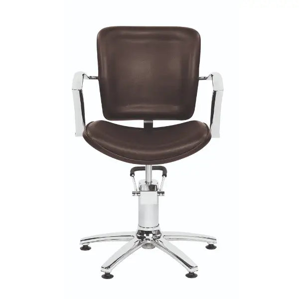 Original Best Buy Styling Georg V Stuhl 5-Beinig Braun - Friseurstuhl