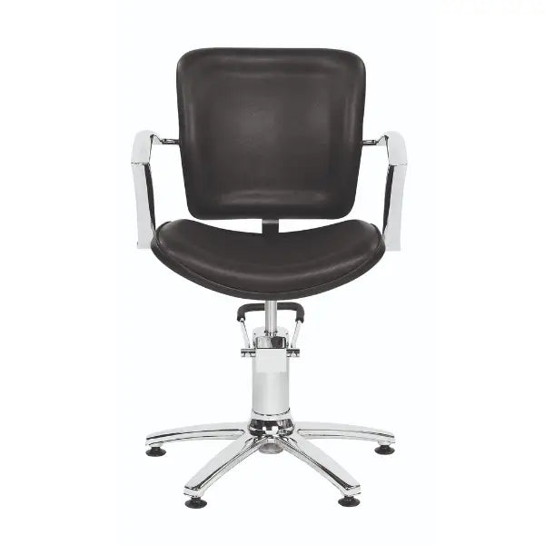Original Best Buy Styling George V Stuhl 5-Beinig Schwarz - Friseurstuhl