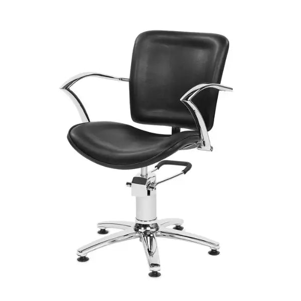 Original Best Buy Styling George V Stuhl 5-Beinig Schwarz - Friseurstuhl