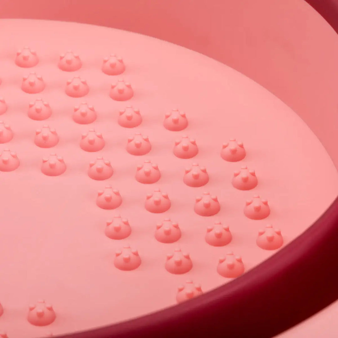 Pediküreschüssel Falten Pink - Pedikürschüssel