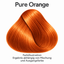 Goldwell System @ Pure Pigments – Pure Orange. Farbillustration – Ergebnis abhängig von Mischung und Ausgangsfarbe.