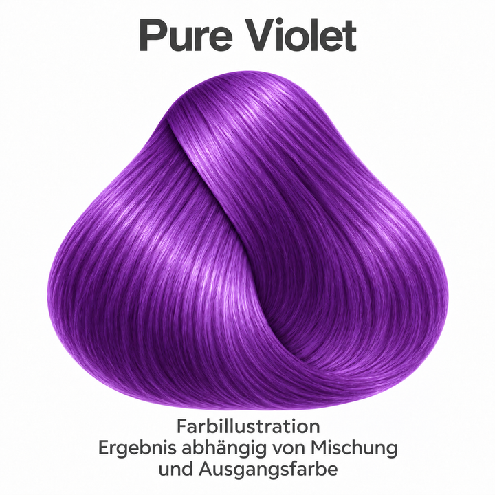 Goldwell System @ Pure Pigments – Pure Violet. Farbillustration – Ergebnis abhängig von Mischung und Ausgangsfarbe.