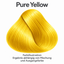 Goldwell System @ Pure Pigments – Pure Yellow. Farbillustration – Ergebnis abhängig von Mischung und Ausgangsfarbe.