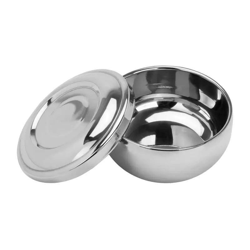 Rasierschale H-24 Edelstahl mit Deckel - Rasierschale