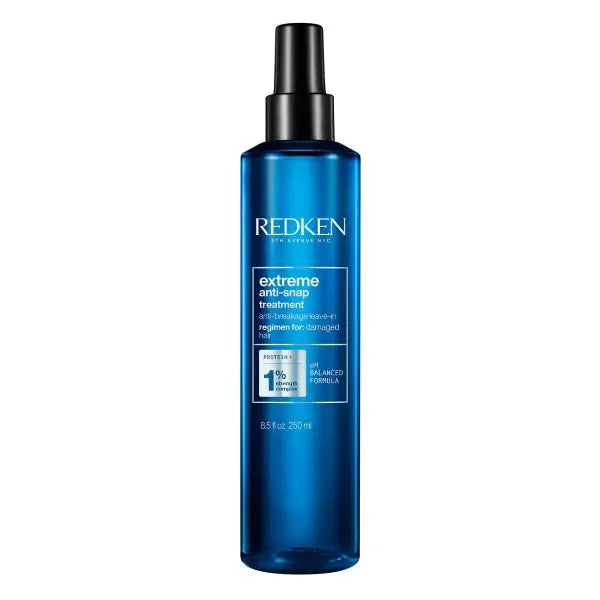 Blaue Redken Extreme Anti-Snap Treatment Flasche für Haargesundheit 250 ml
