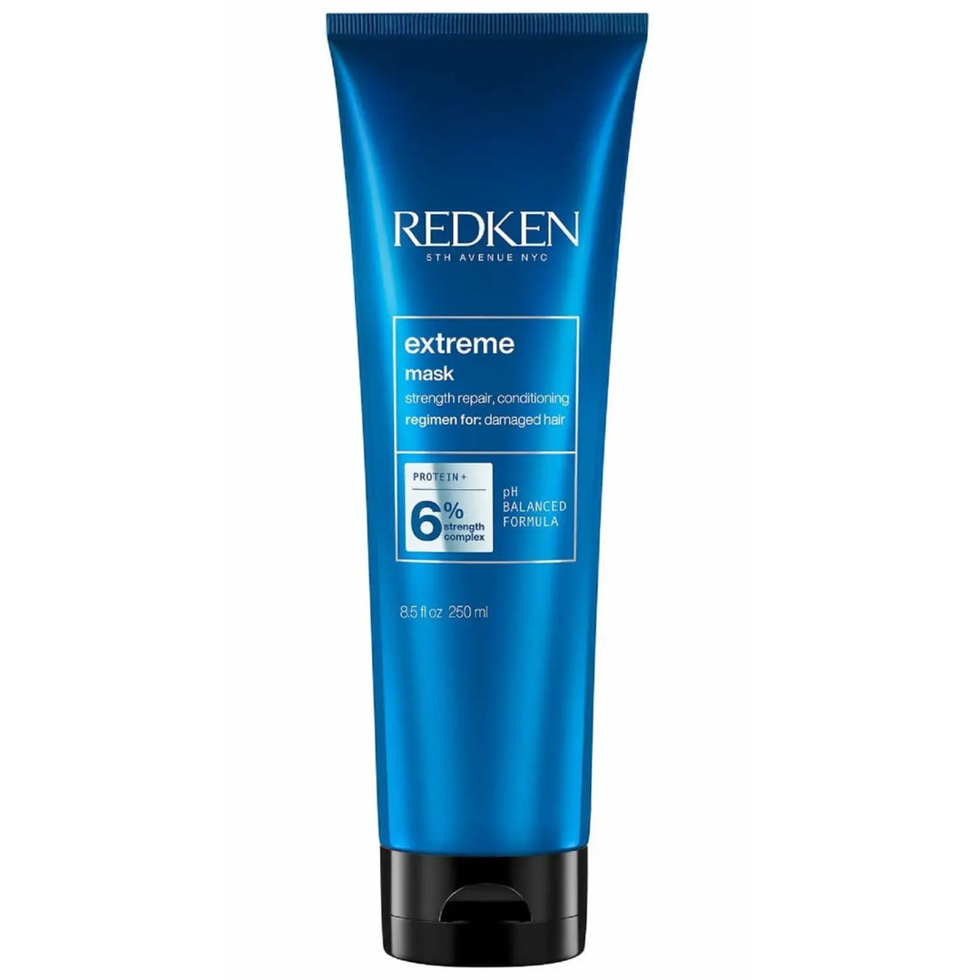 Blauer Redken Extreme Haarmaske 6% Tube für intensive Haarkur Pflege