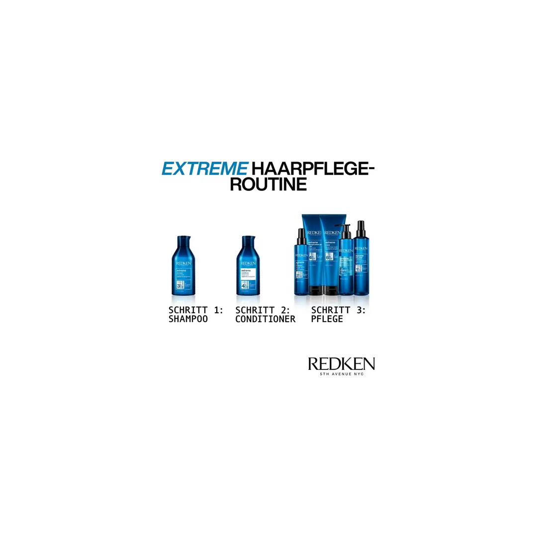 Haarpflegeproduktlinie mit Redken Extreme Play Safe Hitzeschutz Creme