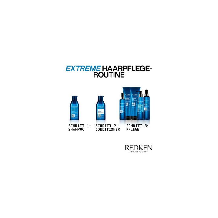 Haarpflegeproduktlinie mit Redken Extreme Play Safe Hitzeschutz Creme